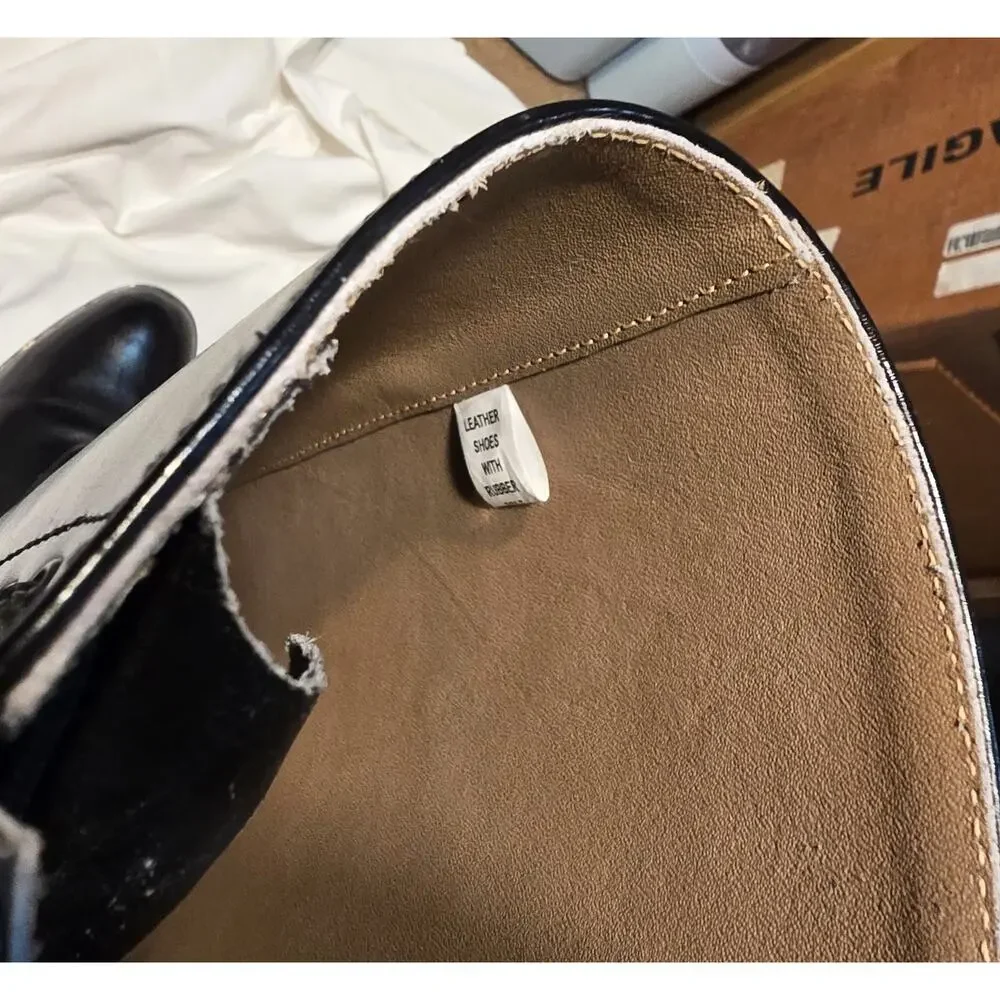 Men's Hispar Tall Equestrian Riding Boots Black Leather Size 11.5